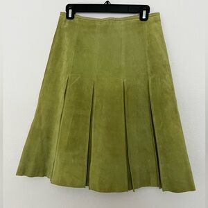 Perfect condition, leather suede A-line skirt